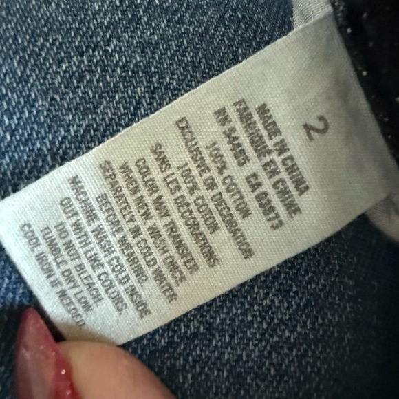 American Eagle Outfitters Dark Blue Jean Shorts - Picture 3 of 3